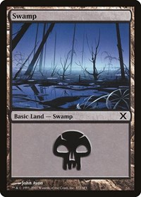 Swamp (372) - 10th Edition - Magic: The Gathering card