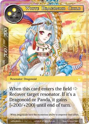 White Dragonoid Child