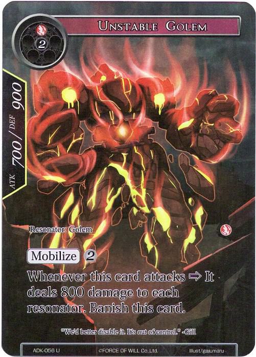 Unstable Golem (Full Art)