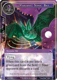[Variant] Sonic Bat - Force of Will Advent of the Demon King trading card