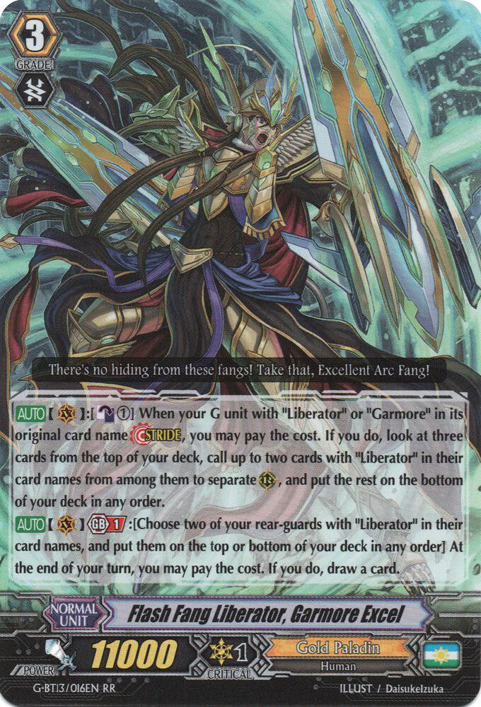 Flash Fang Liberator, Garmore Excel - G-BT13: Ultimate Stride