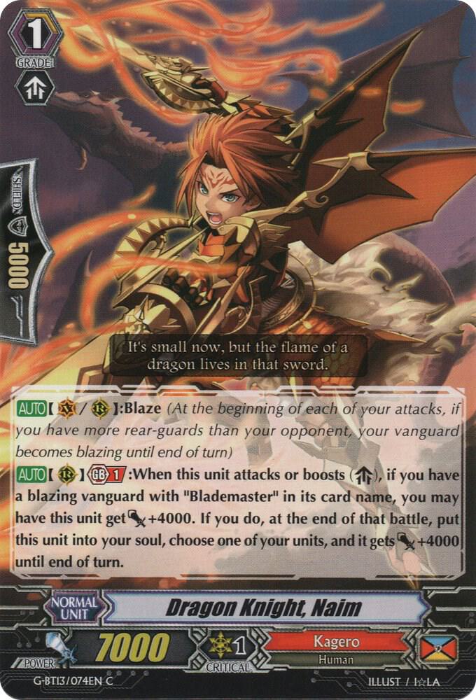Dragon Knight, Naim