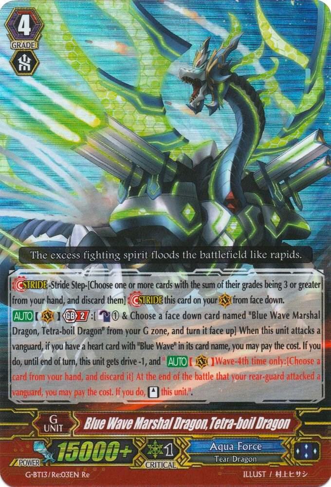 Blue Wave Marshal Dragon, Tetra-boil Dragon - G-BT13: Ultimate
