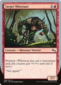 Target Minotaur (D) - Unstable - Magic: The Gathering card