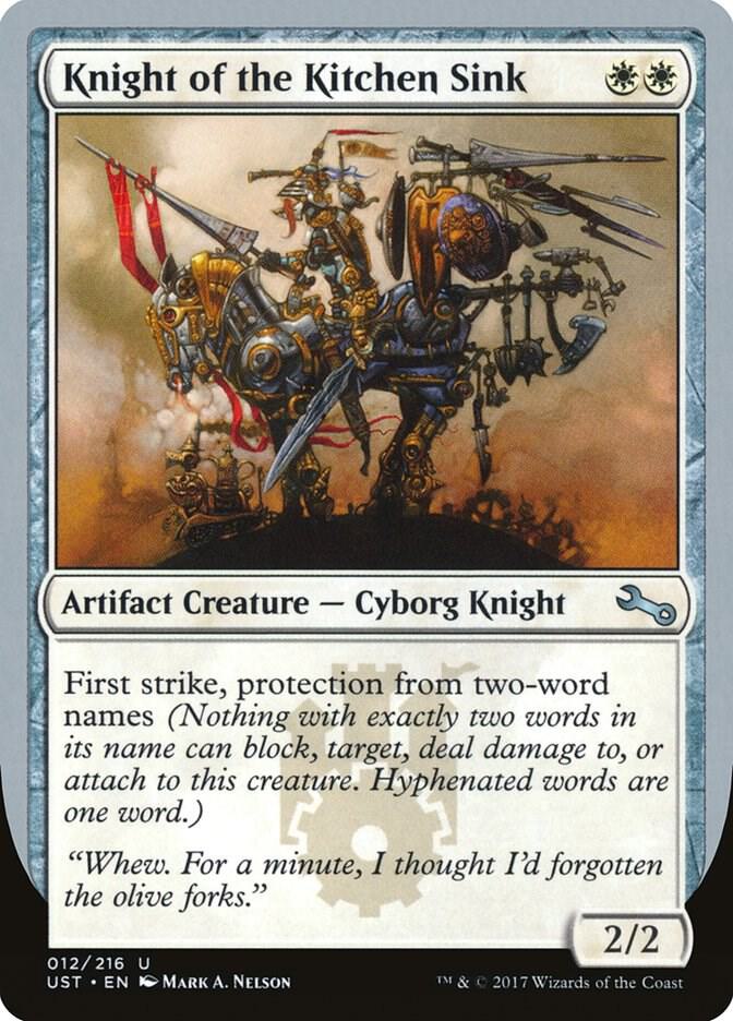 Knight of the Kitchen Sink (E) - Unstable - Magic: The Gathering