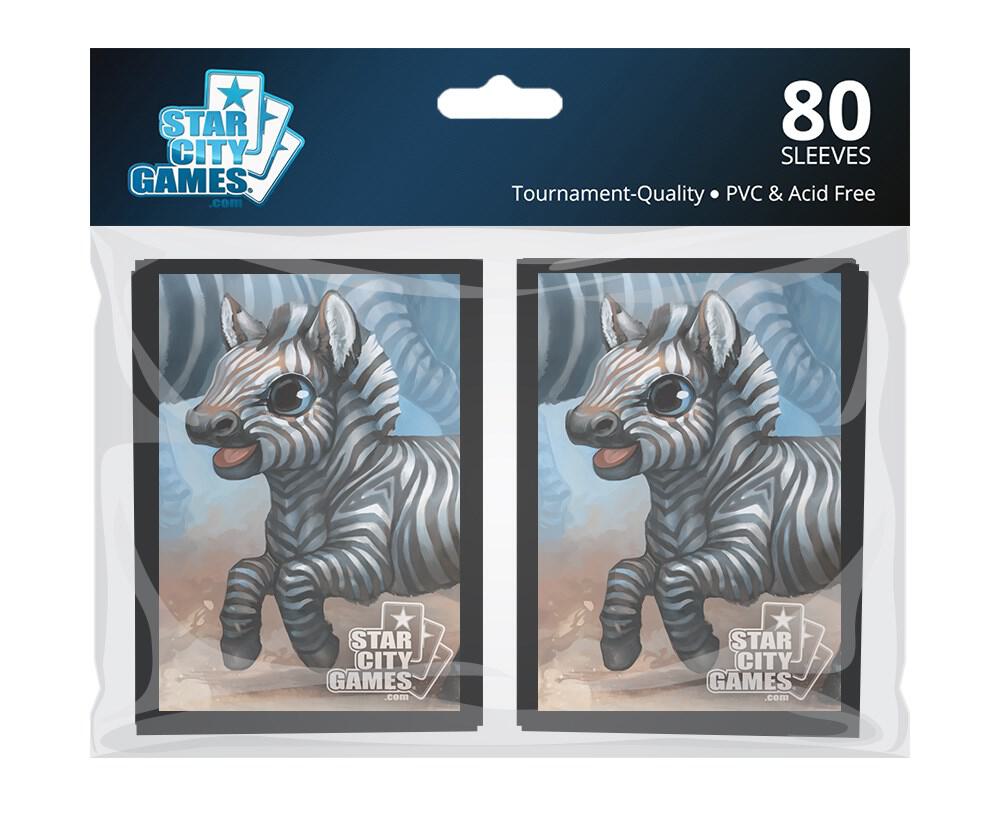 Star City Games Gloss Sleeves - Zebra (80-Pack) - Star City Games
