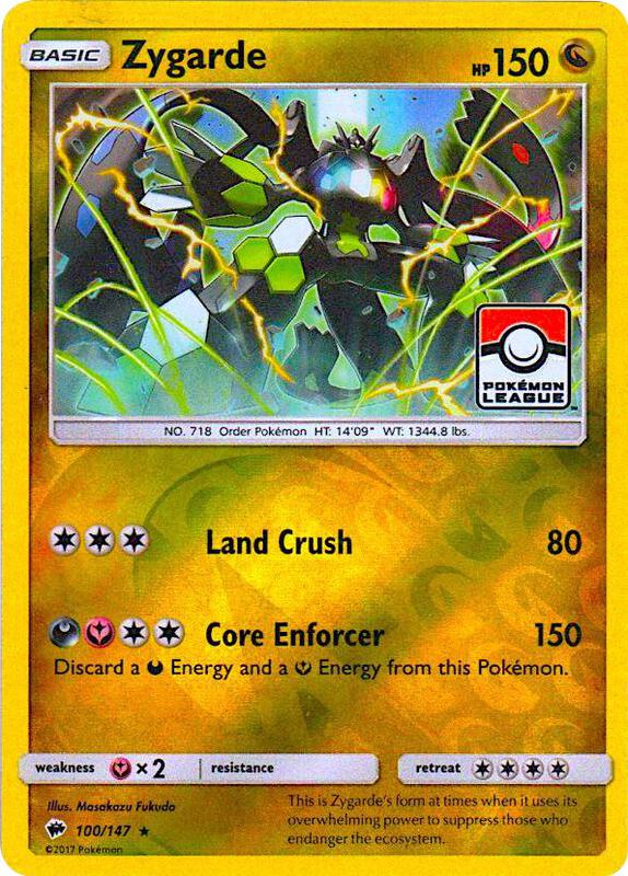 Zygarde - 100/147 (Pokemon League) 100/147 from League & Championship Cards