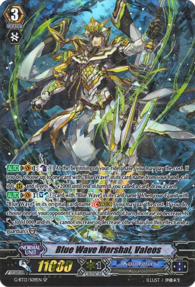Blue Wave Marshal, Valeos (SP)