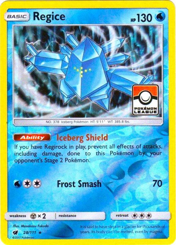 Regice - 28/111 (Pokemon League) 028/111 from League & Championship Cards