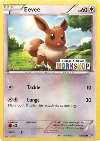 Eevee - 63/98 (Build-A-Bear Workshop Exclusive) 063/098 from Miscellaneous Cards & Products