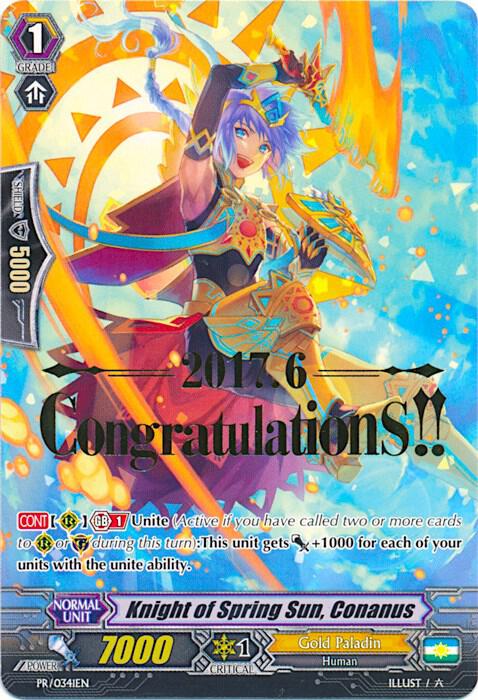 Knight of Spring Sun, Conanus (Hot Stamped)