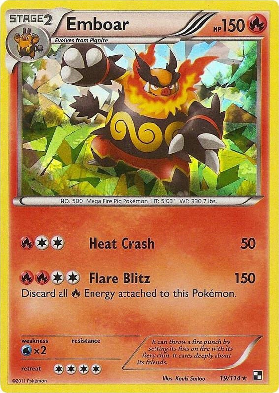 Emboar - 19/114 (Cracked Ice Holo) 019/114 from Deck Exclusives