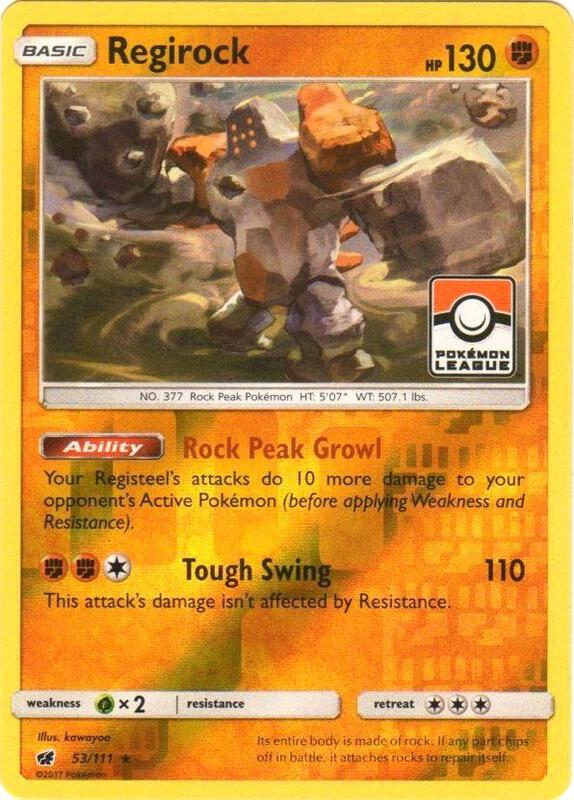 Regirock - 53/111 (Pokemon League) 053/111 from League & Championship Cards