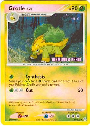 Grotle - 49/130 [Diamond & Pearl] 049/130 from Burger King Promos