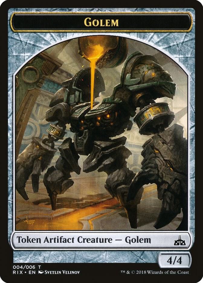 Golem Token (004) - Rivals of Ixalan - Magic: The Gathering