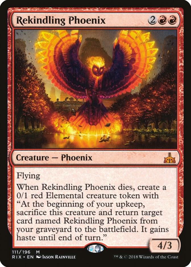 Rekindling Phoenix - Rivals of Ixalan - Magic: The Gathering