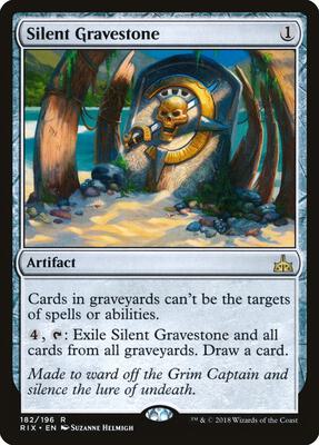 Mtg Rivals of Ixalan Silent Gravestone