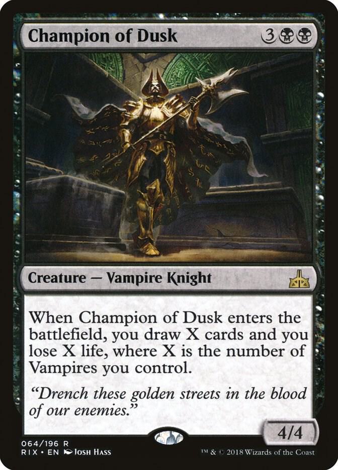 Champion of Dusk - Rivals of Ixalan - Magic: The Gathering