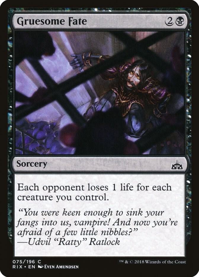 Gruesome Fate 75 card