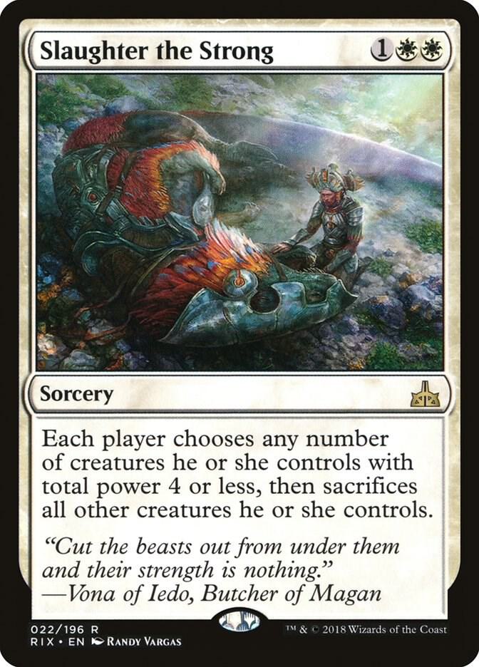Slaughter the Strong 22 card