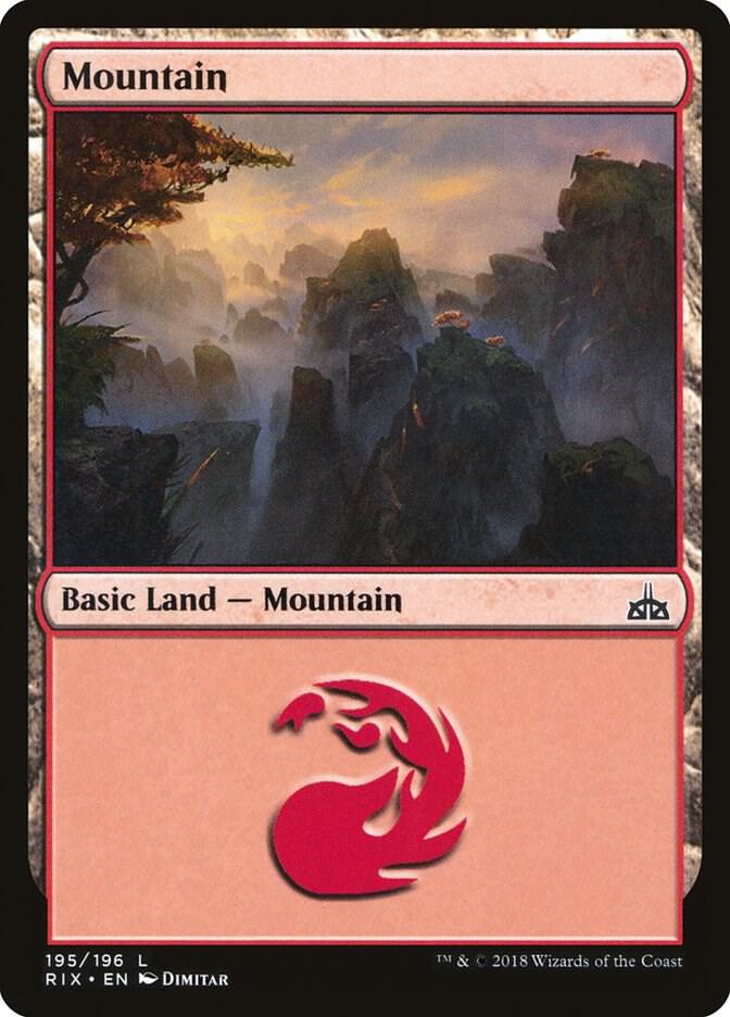 Mountain 195 card