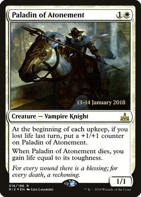 Paladin of Atonement #16 – Prerelease Cards (Rare)