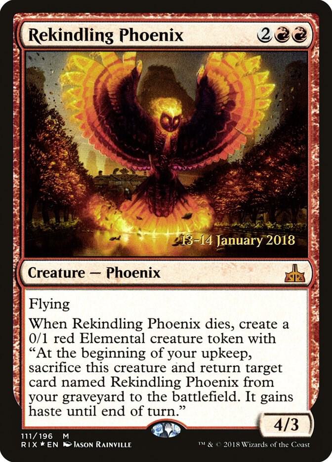 Rekindling Phoenix #111s — Rivals of Ixalan Promos