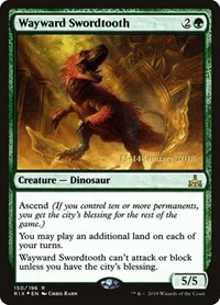 Wayward Swordtooth (Prerelease Cards)