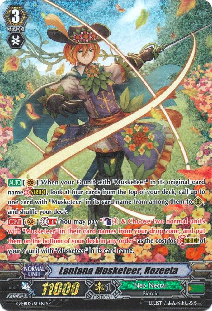 Lantana Musketeer, Rozeeta (SP)