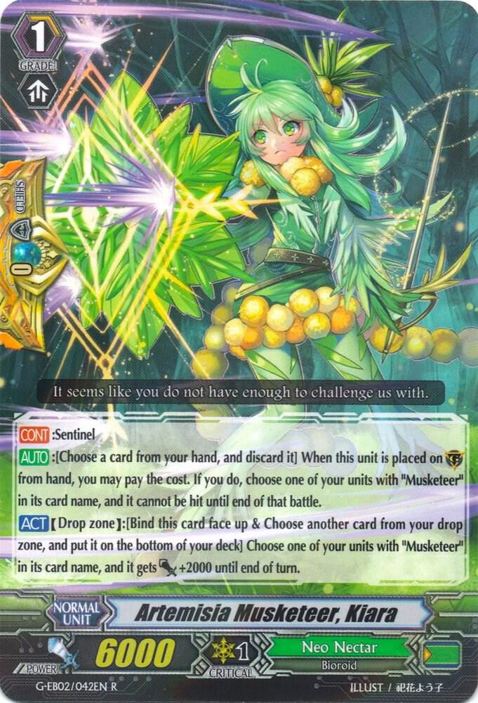 Artemisia Musketeer, Kiara
