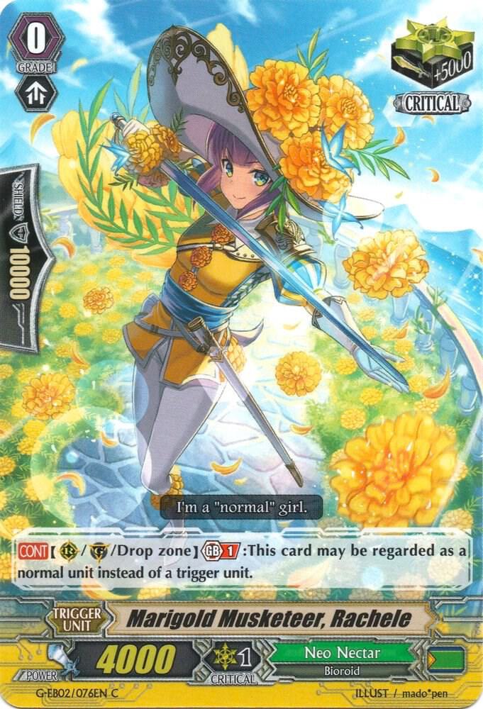 Marigold Musketeer, Rachele