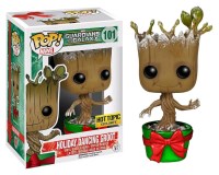 Holiday Dancing Groot (Metallic) (Bobble-Head) (Hot Topic Exclusive)
