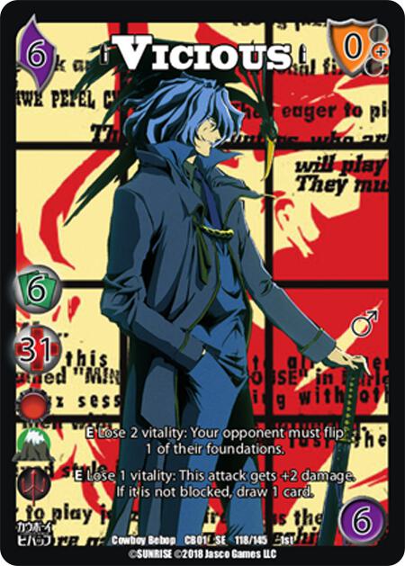 Vicious - Cowboy Bebop - UniVersus - TCGplayer.com