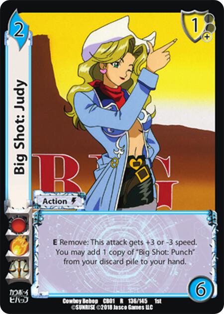 Big Shot: Judy - Cowboy Bebop - UniVersus - TCGplayer.com