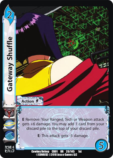 Gateway Shuffle - Cowboy Bebop - UniVersus - TCGplayer.com Gateway Shuffle - Cowboy Bebop - UniVersus - TCGplayer.com