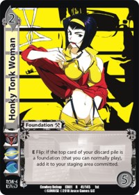 Honky Tonk Woman - UniVersus Cowboy Bebop trading card