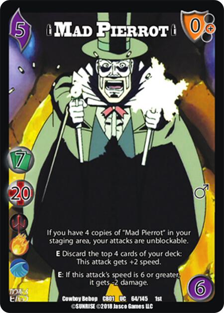 Mad Pierrot - Cowboy Bebop - UniVersus - TCGplayer.com