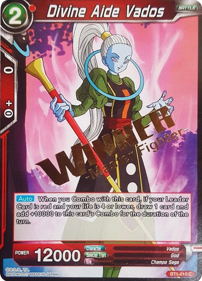 Divine Aide Vados (Winner Stamped) #BT1-010 — Tournament Promotion Cards