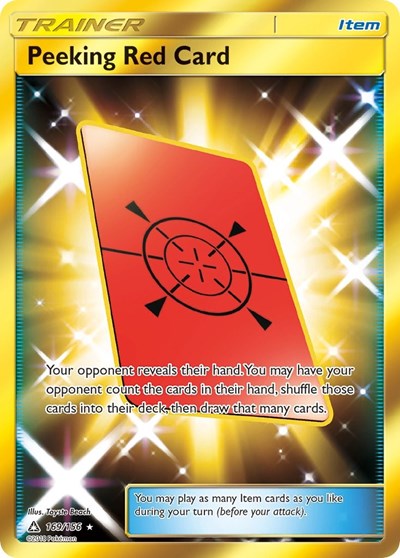 Peeking Red Card (Secret Rare)