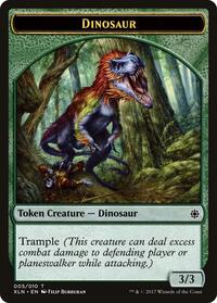 Dinosaur // Treasure (008) Double-Sided Token - Ixalan - Magic: The Gathering card