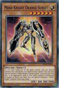 Mekk-Knight Orange Sunset