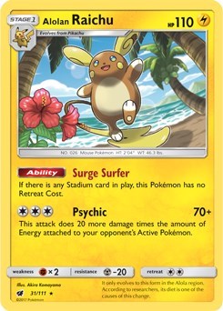 Alolan Raichu - 31/111 (SM Crimson Invasion)