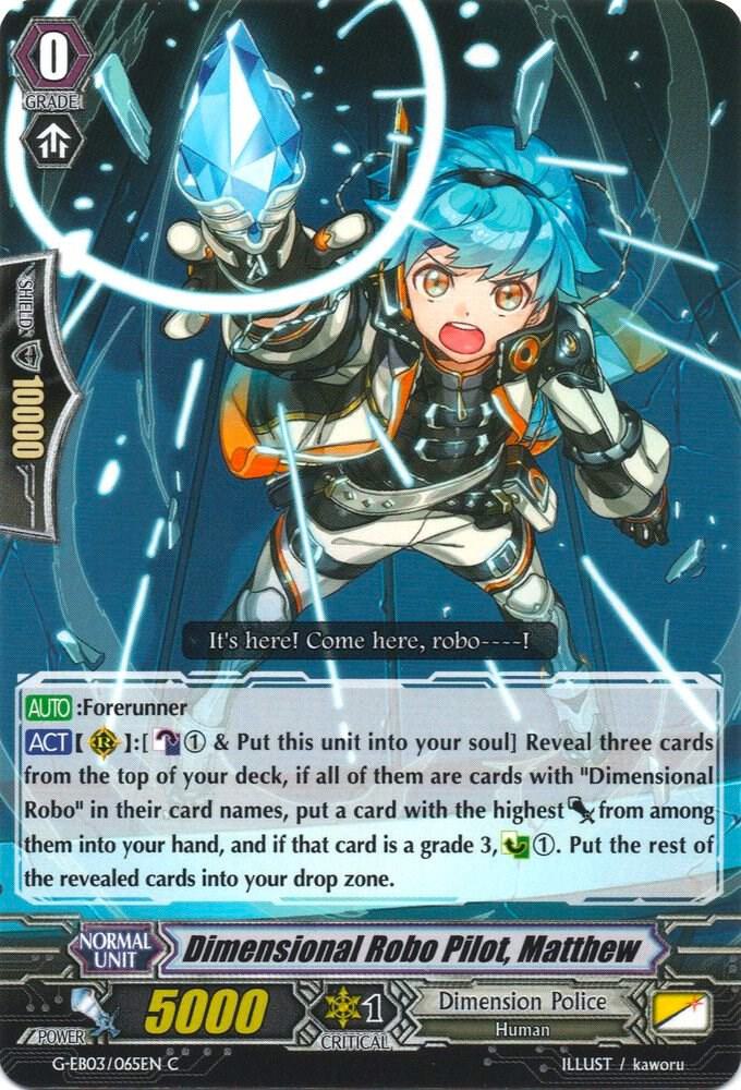Dimensional Robo Pilot, Matthew