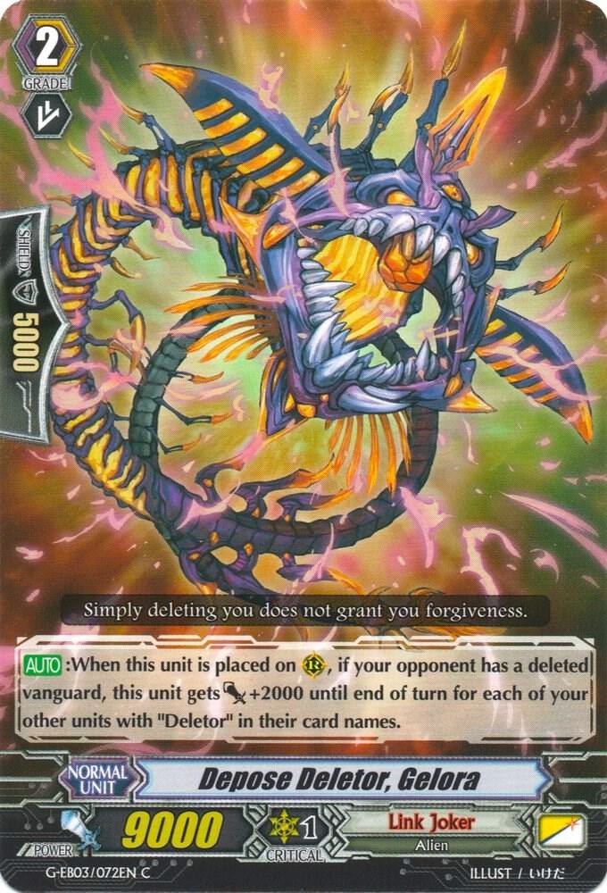Depose Deletor, Gelora