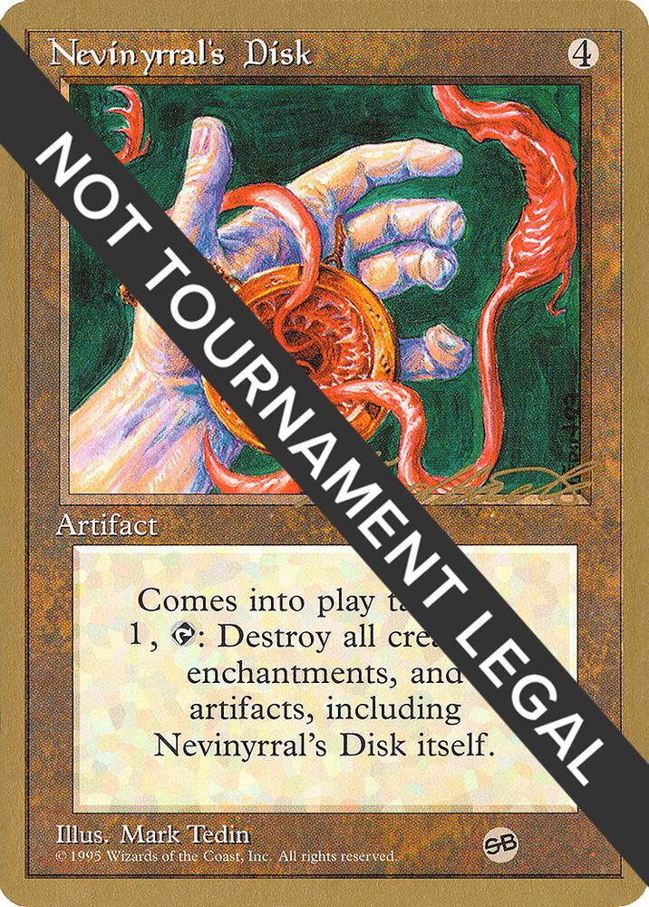 Nevinyrral's Disk - 1996 Leon Lindback (4ED) (SB)