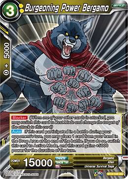 Bandai DragonBall Super Card Game - Single Card Cross Worlds #103 : Burgeoning Power Bergamo