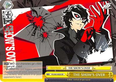 THE SHOW'S OVER card
