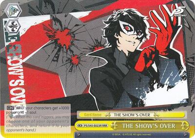 THE SHOW'S OVER (RRR) card