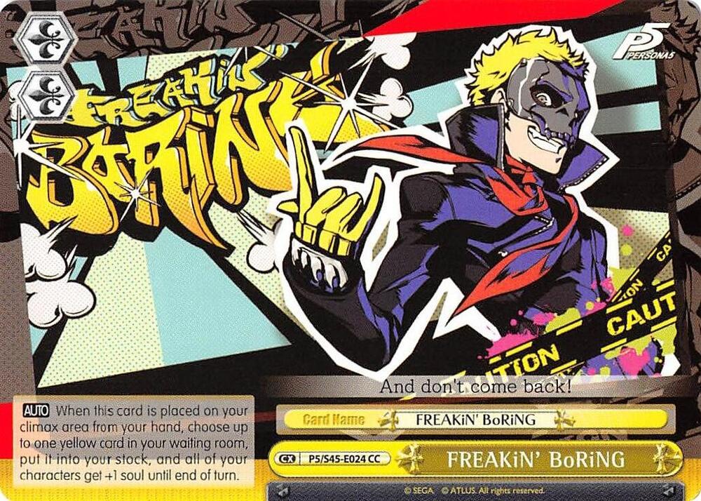 FREAKiN' BoRiNG - Persona 5 - Weiss Schwarz - TCGplayer.com
