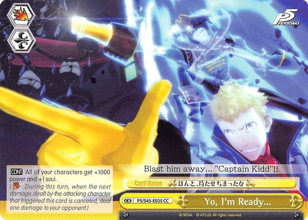 Yo, I'm Ready...